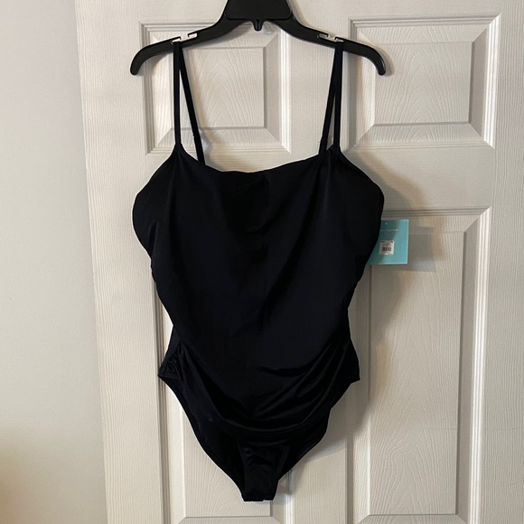 Bal Harbour Other - Bal Harbor Chic Black One Piece Swimsuit size 20 brand new